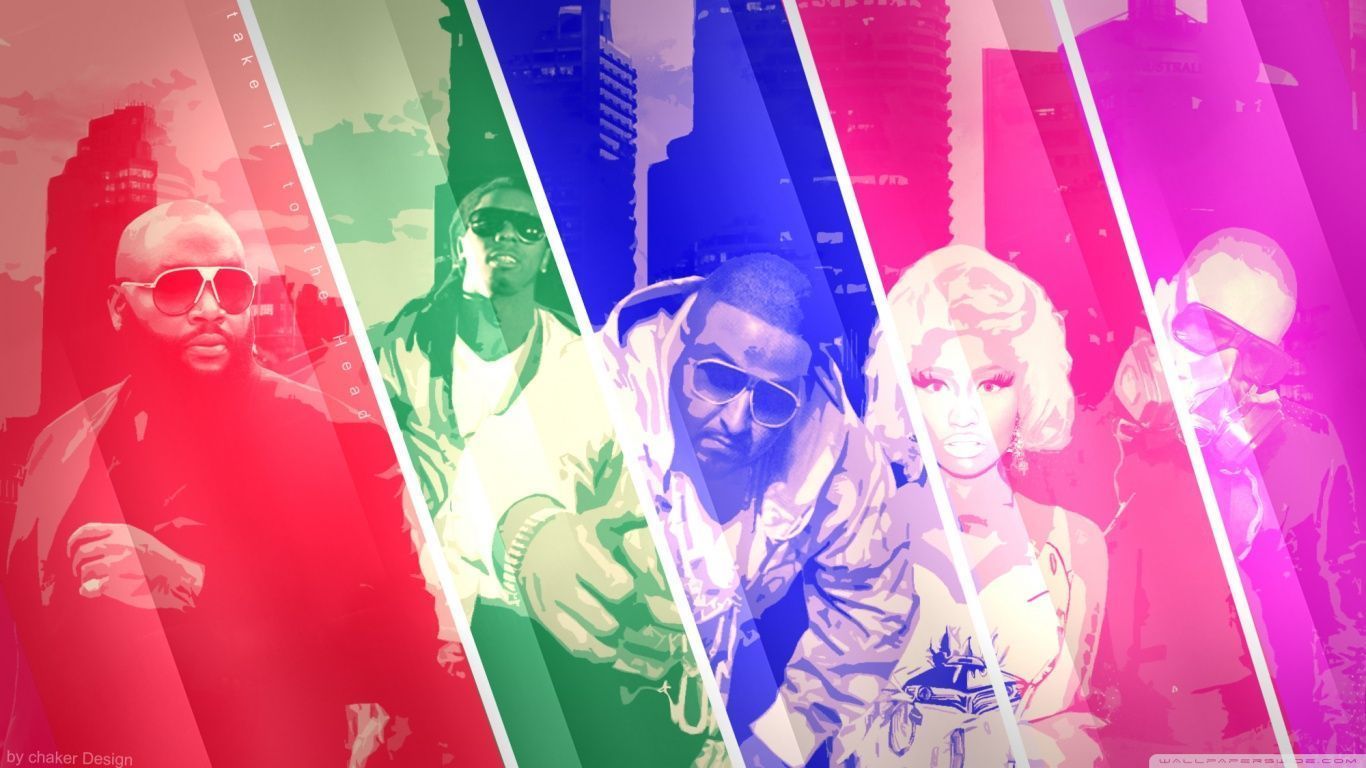 1366x768 Chris Brown, Nicki Minaj, Rick Ross, Dj Khaled, Lil Wayne it to the Head HD Ultra HD Desktop Background Wallpaper for 4K UHD TV : Widescreen & UltraWide Desktop