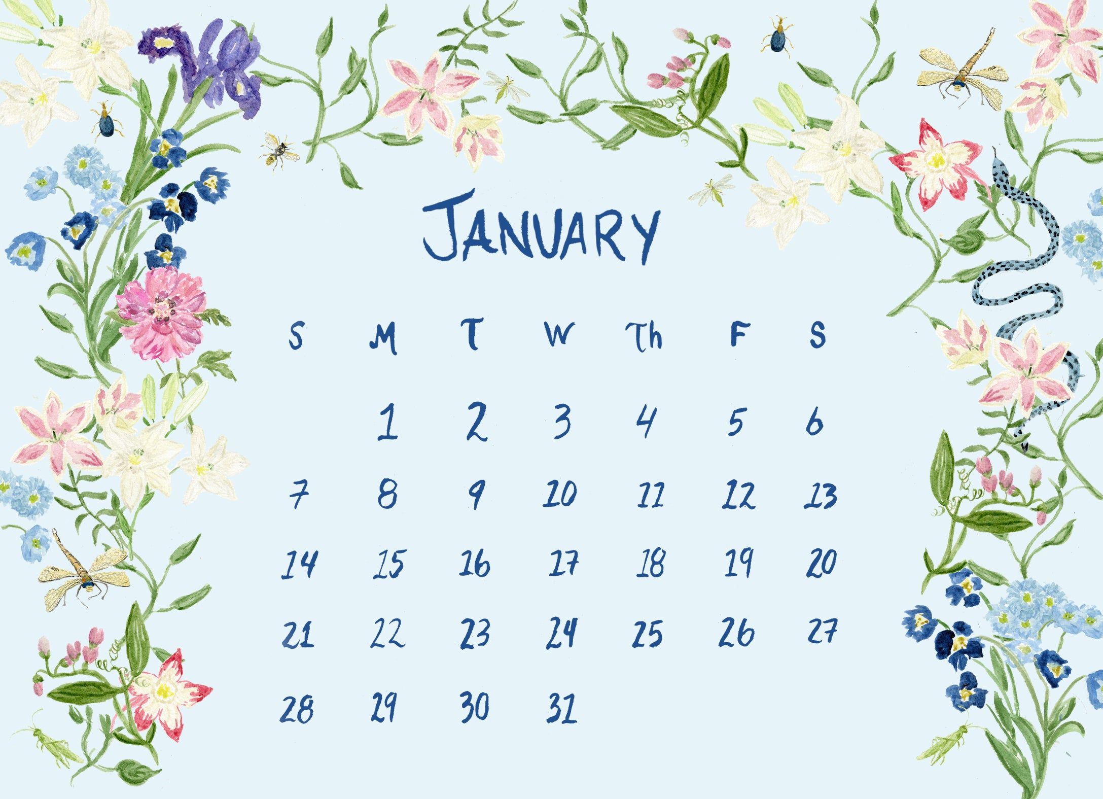 2175x1575 Desk Calendar