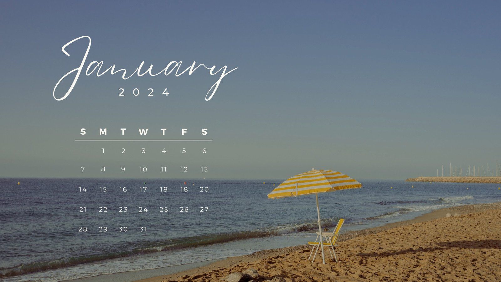 1600x900 and customizable january templates