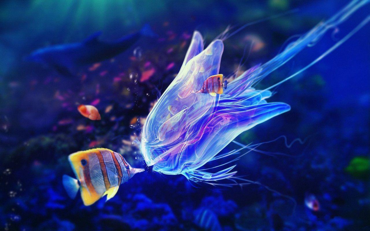 1280x800 Free download wallpaper beautiful underwater photo 1400x1050