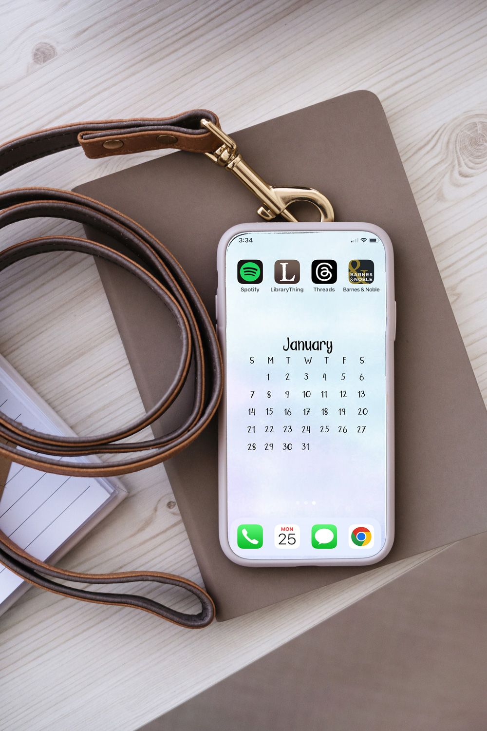 1000x1500 Watercolor Phone Wallpaper with 2024 Calendars