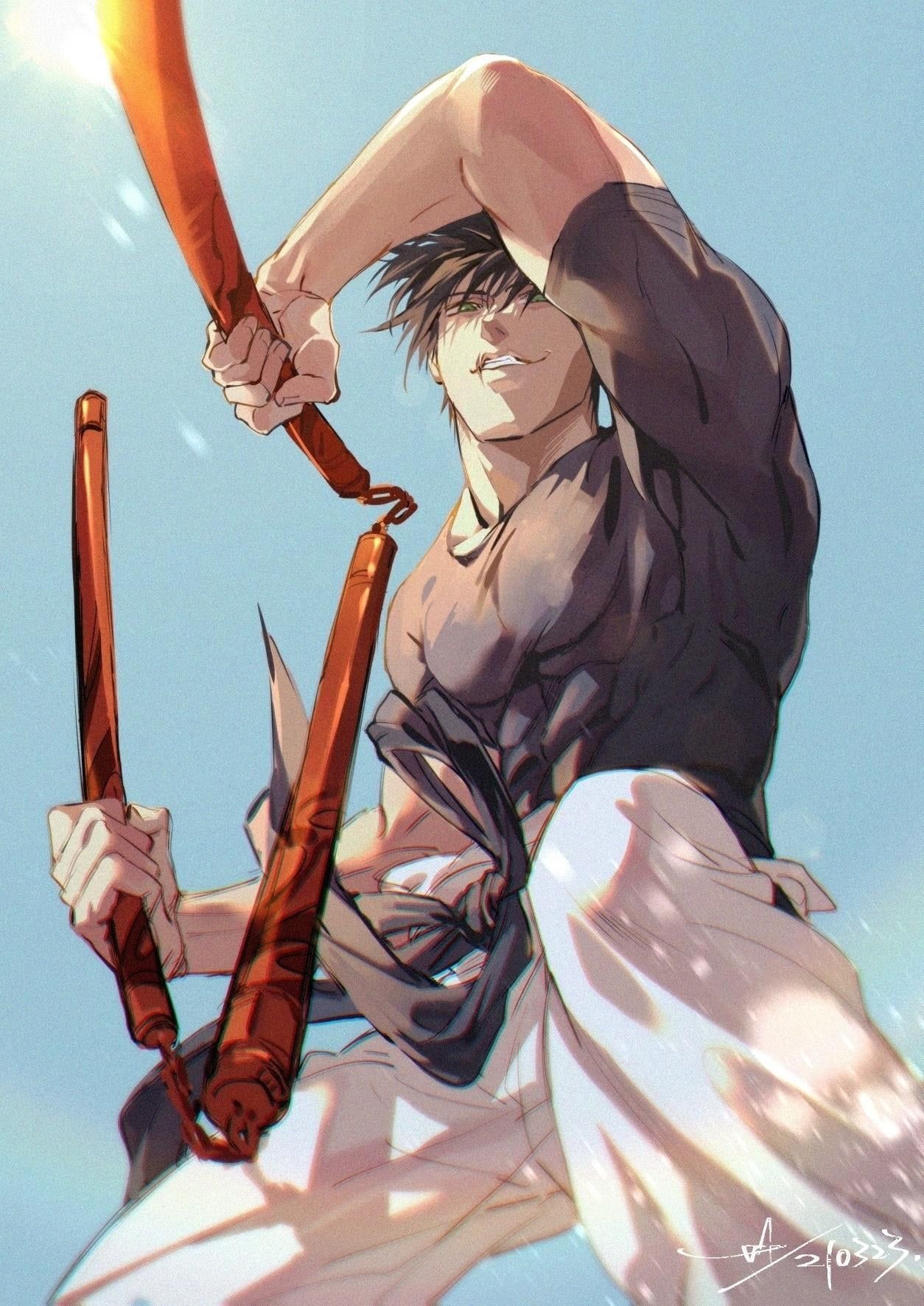 1254x1771 Toji Fushiguro 4K wallpaper for phone