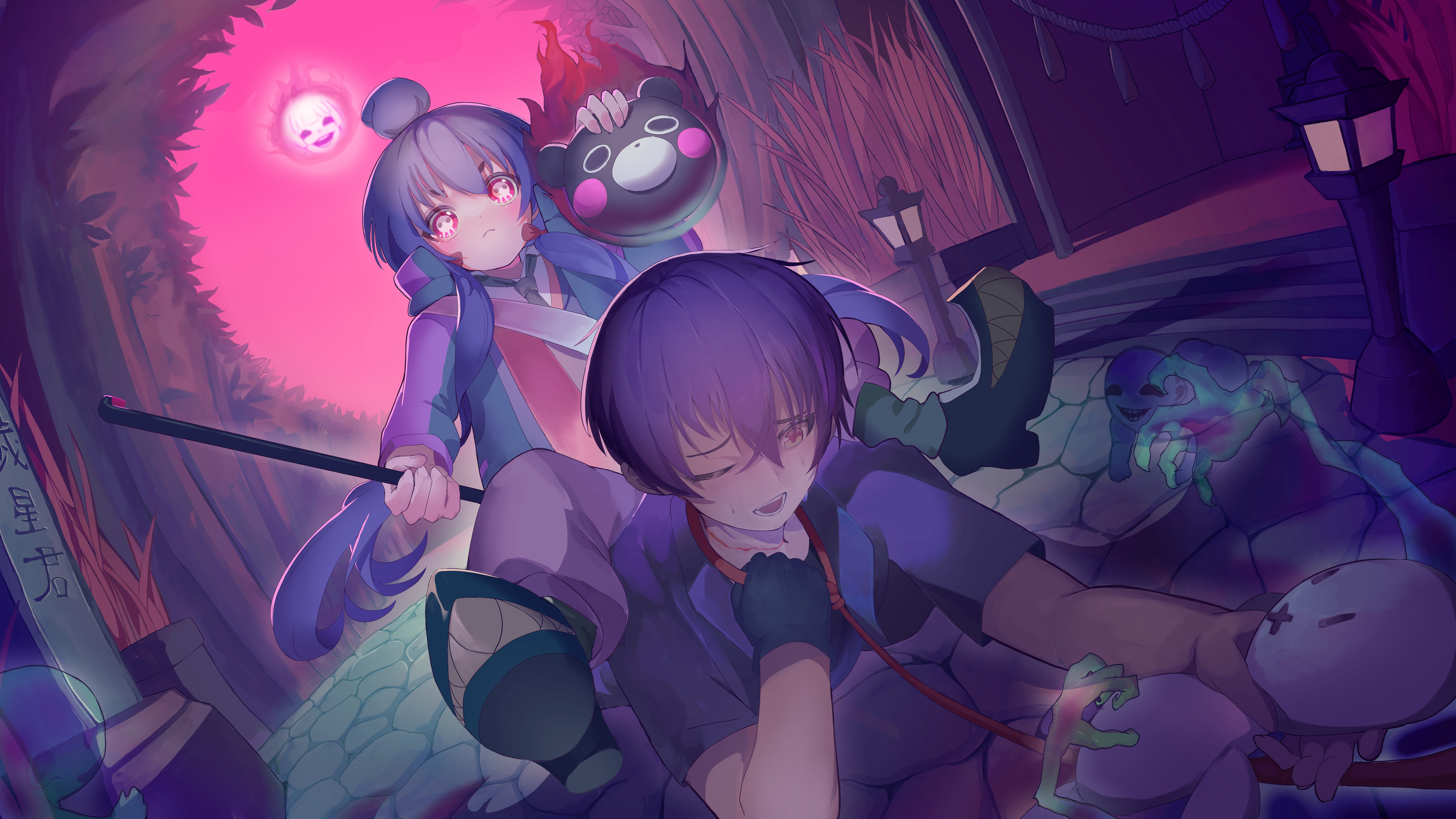 6614x3720 houzuki yayoi and gentouga keitarou
