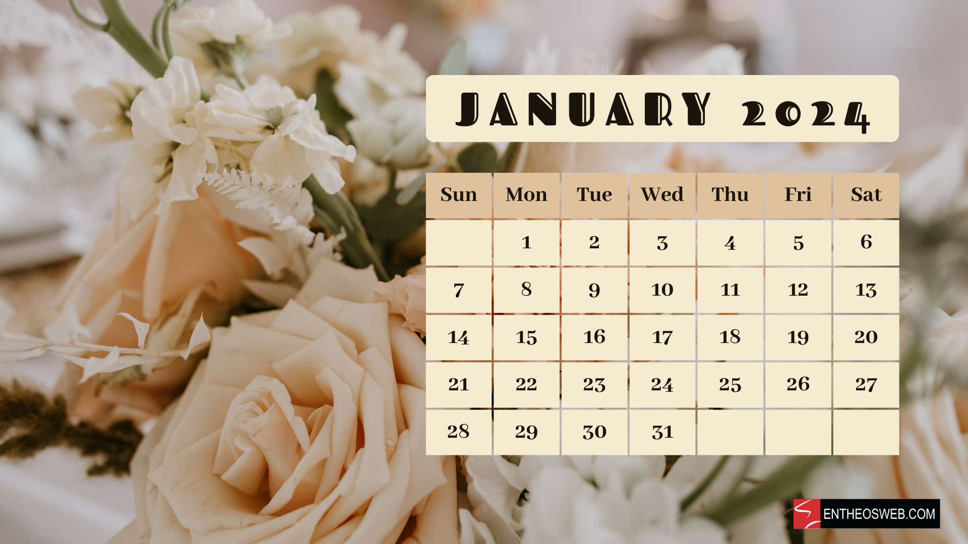 1920x1080 Calendar 2024 Wallpaper