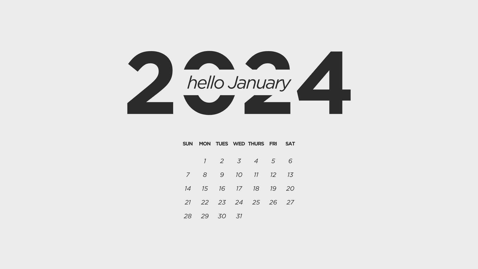 1600x900 Free and customizable january templates
