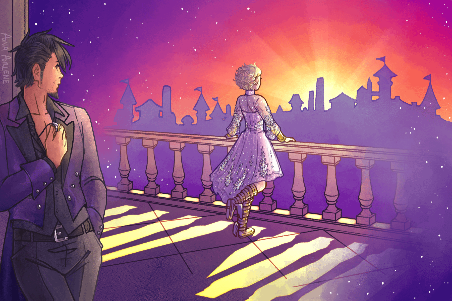 1800x1200 I Never Posted This Here But I Commissioned U Genkaiko Of Paultin And Evelyn To Give To Nate And Anna At Nate's Concert And It Literally Came Out So Stunning I'm Still So
