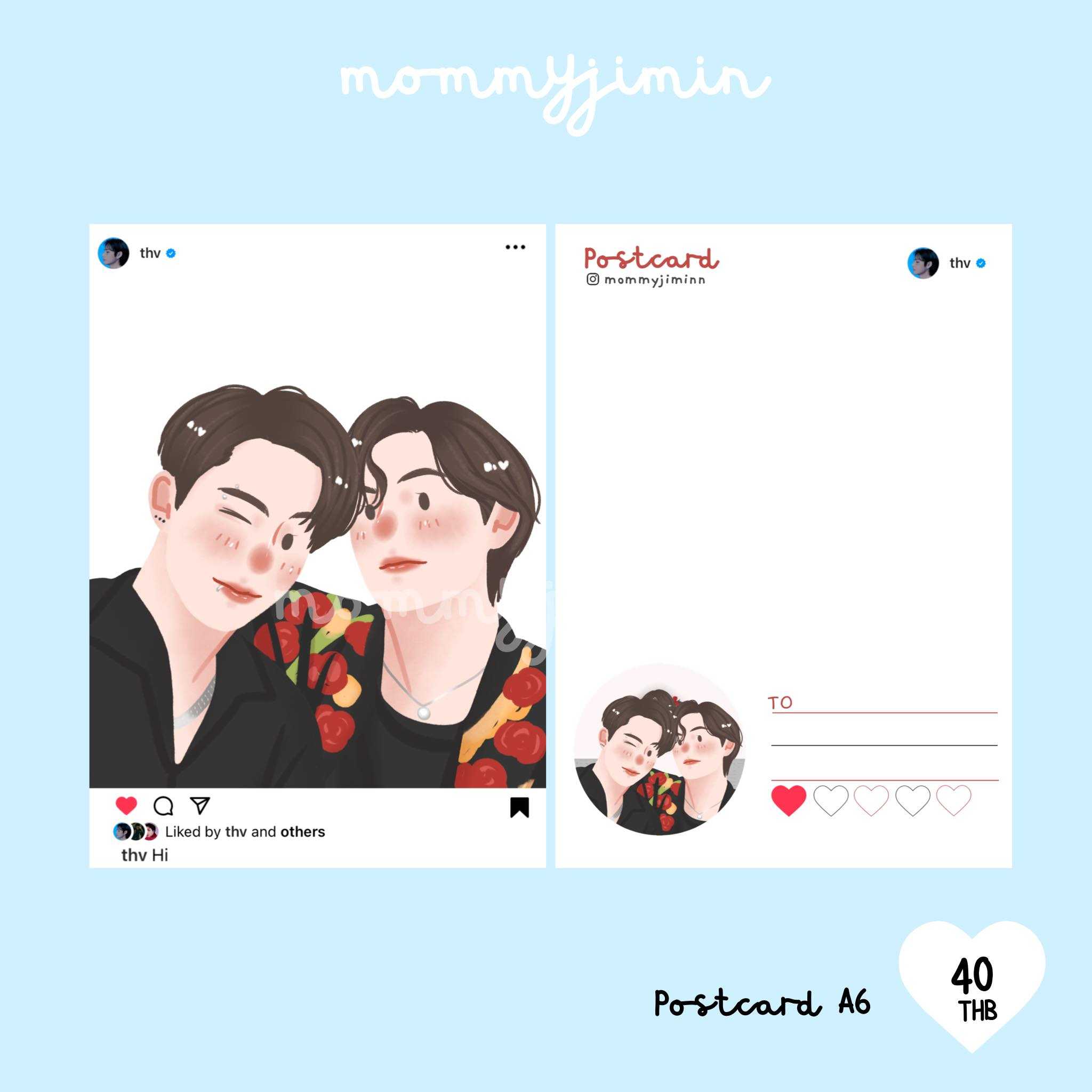 2048x2048 Postcard BTS IG Thv KOOKV By Mommyjiminn