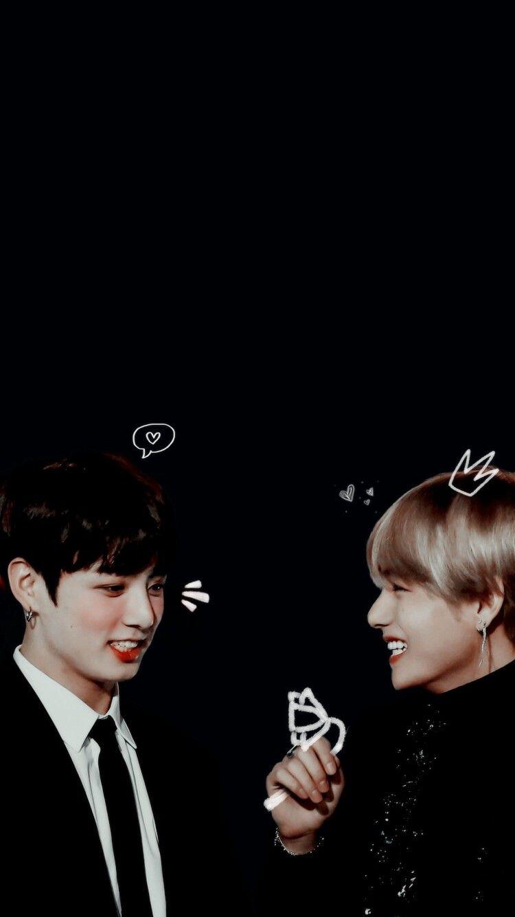 750x1334 Taekook Cute Wallpaper