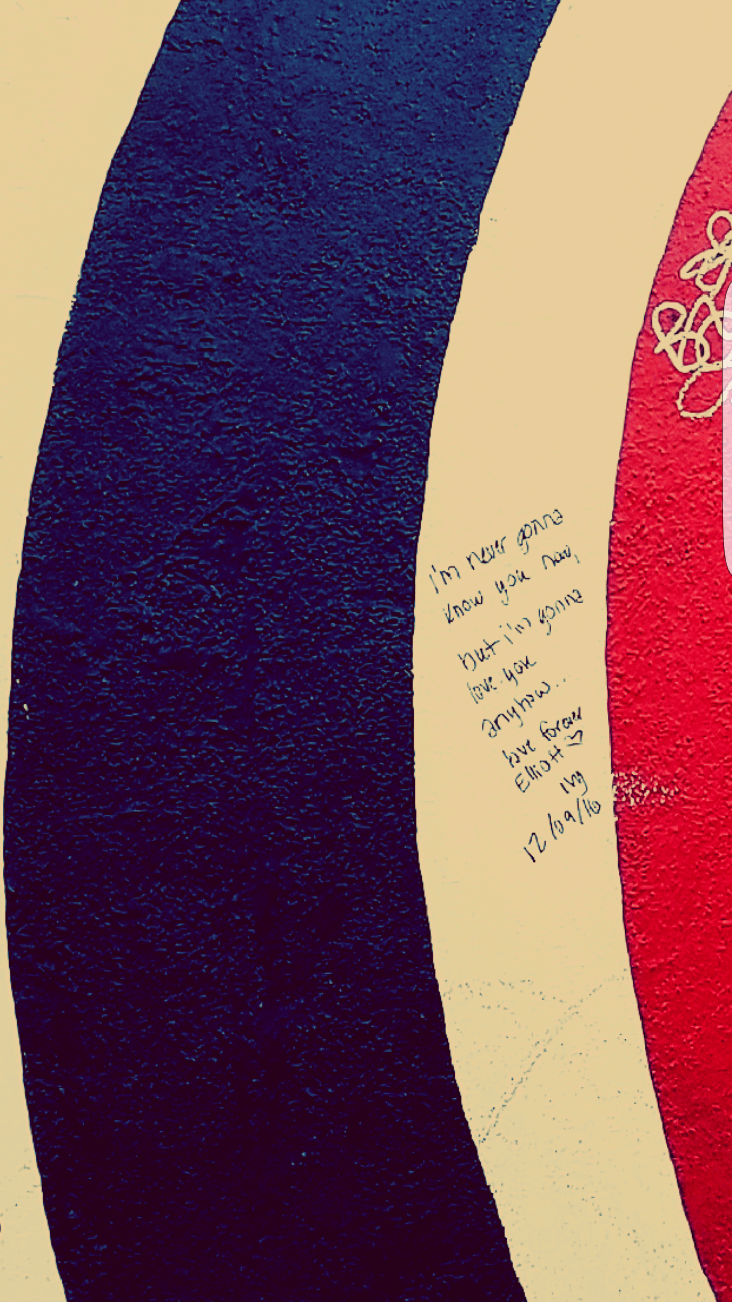 1440x2560 Note I found on the Elliott Smith wall that I thought made a nice phone wallpaper