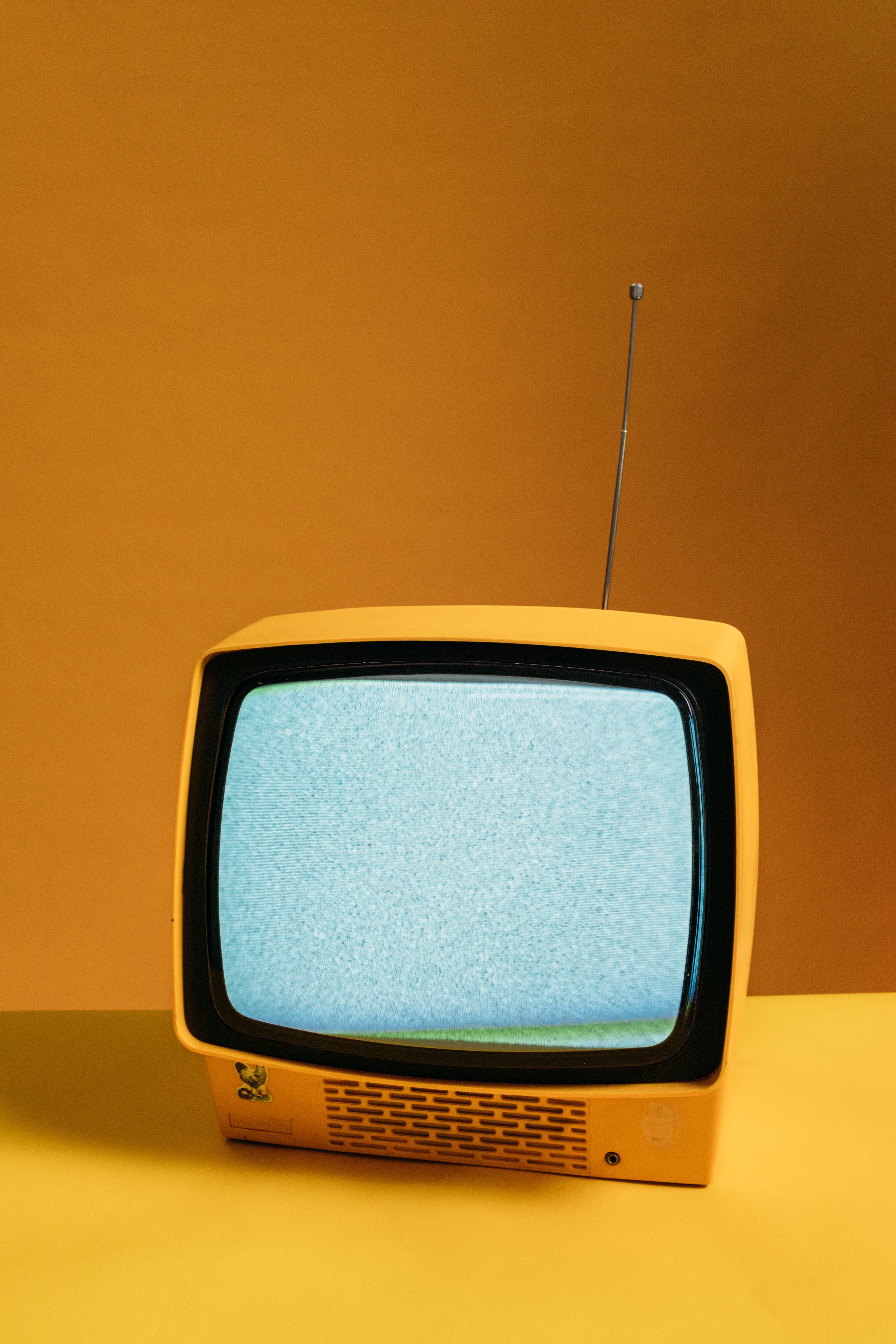 4480x6720 Classic Yellow TV With Blank Screen · Free