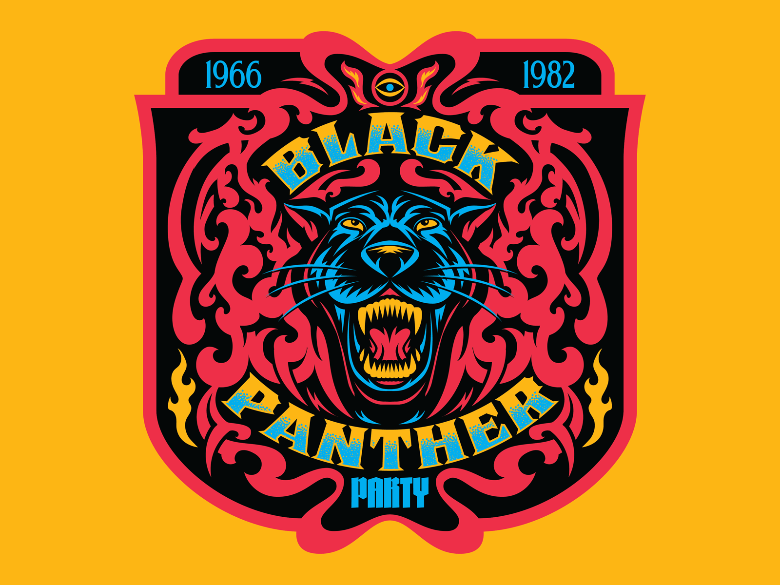 1600x1200 Black Panther Party Tribal Badge by Roberlan Borges Paresqui on Dribbble