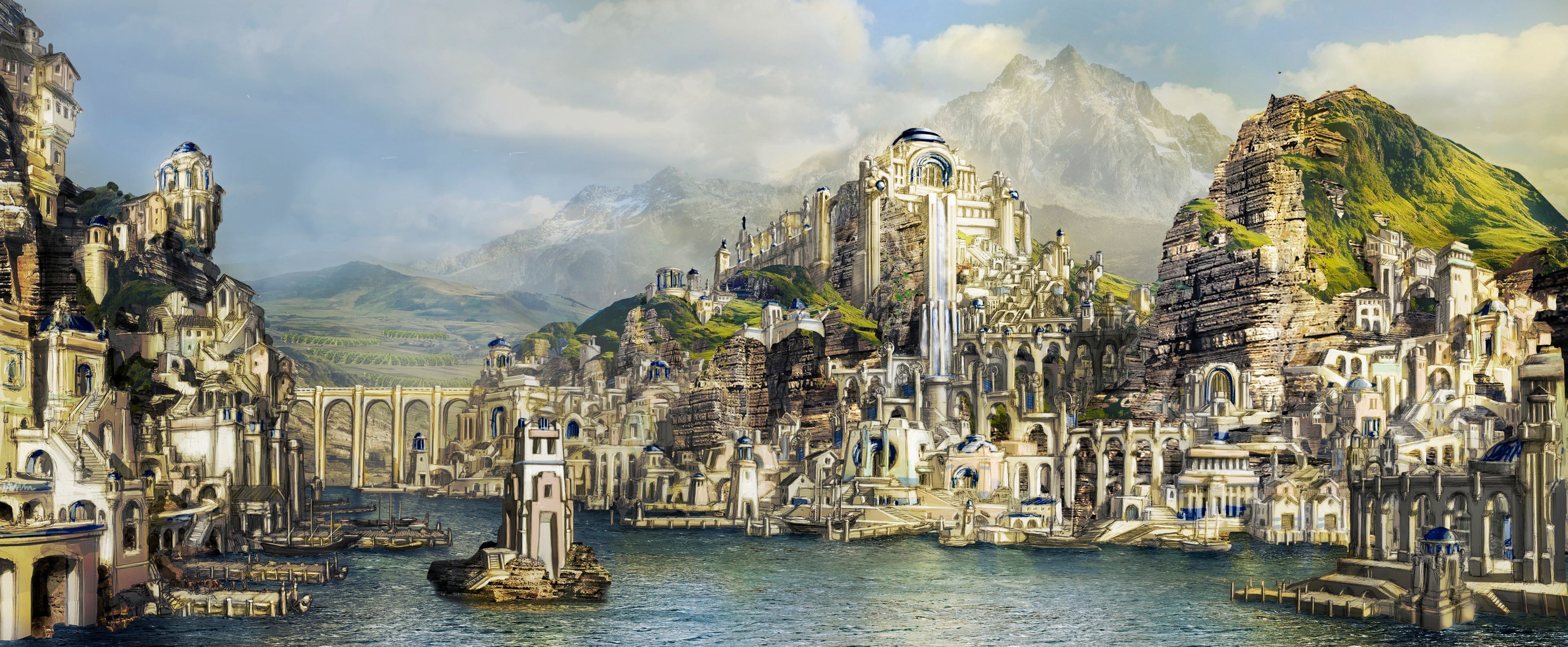 3840x1584 LOTR The Power Of Ring Desktop Wallpaper