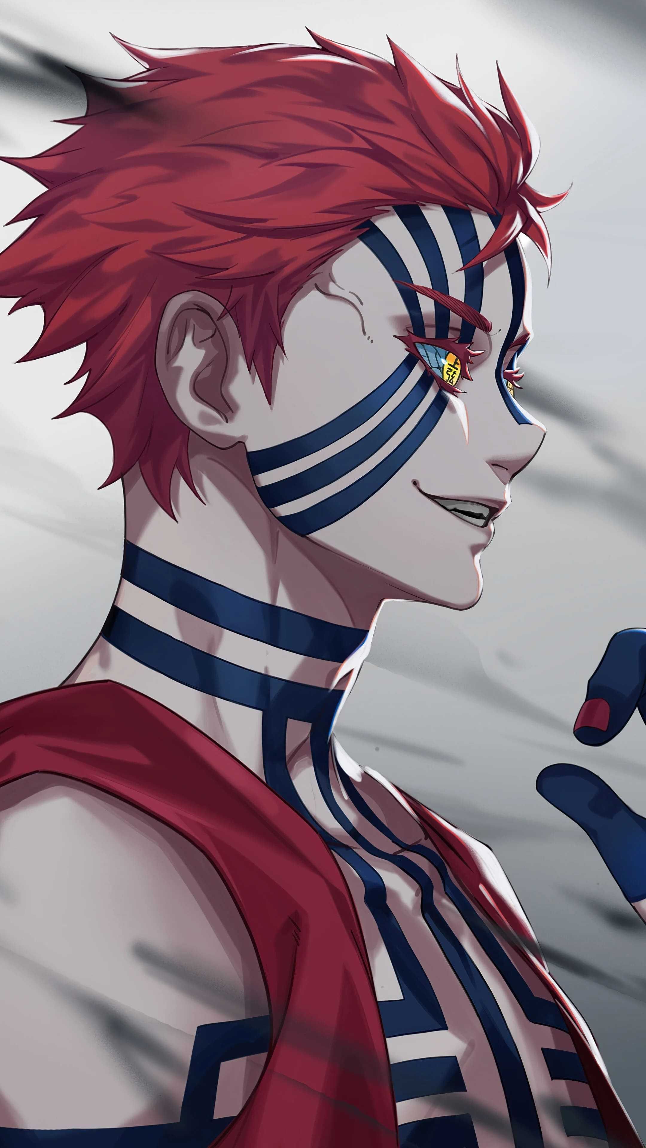 2160x3840 Akaza Wallpaper Discover more Akaza, Akaza Demon Slayer, Anime, Demon Slayer, Kimetsu no Yaiba wallpaper.. Demon king anime, Anime king, Anime drawings