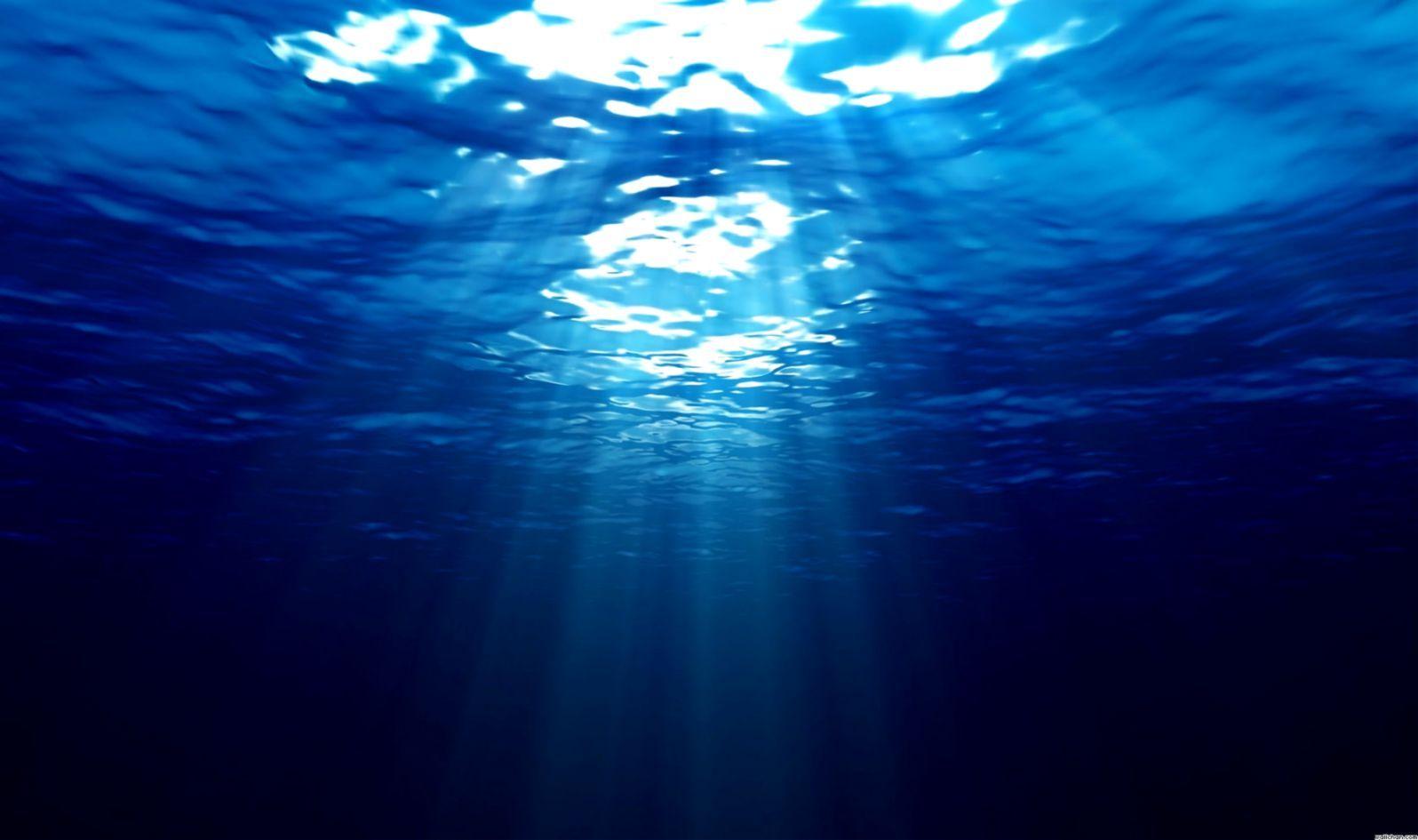 1596x945 Dark Underwater Ocean Wallpaper