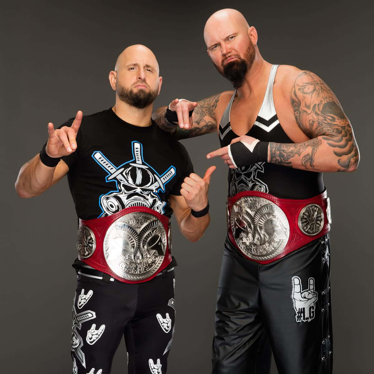 1200x1200 Download Karl Anderson and Doc Gallows pose in a professional photohoot Wallpaper
