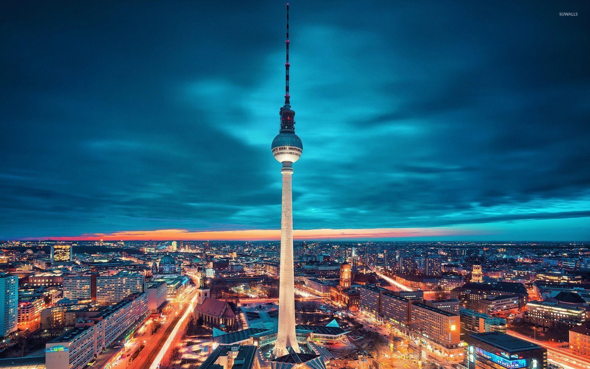 Hình nền 1920x1200 Fernsehturm Berlin - Hình nền thế giới