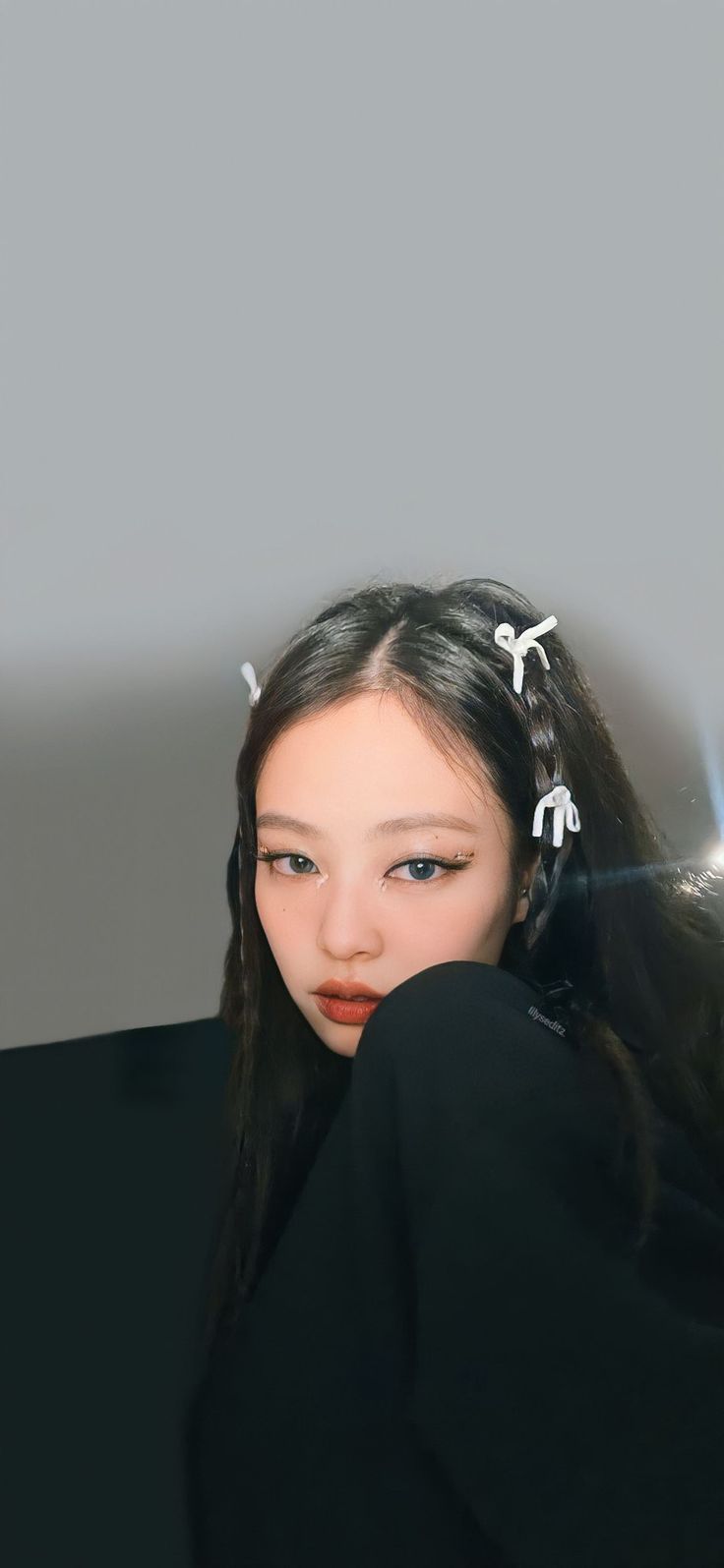 736x1595 Jennie Wallpaper. Haircuts straight hair, Braided hairstyles, Kawaii hairstyles