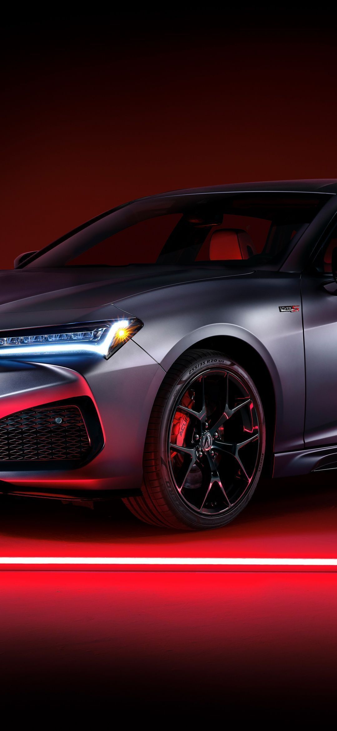 1080x2340 Acura TLX Type S Wallpaper 4K, Sports sedan, Luxury cars, 2023
