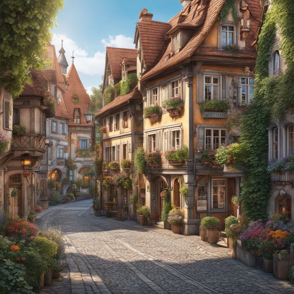 1024x1024 Rustic European Village