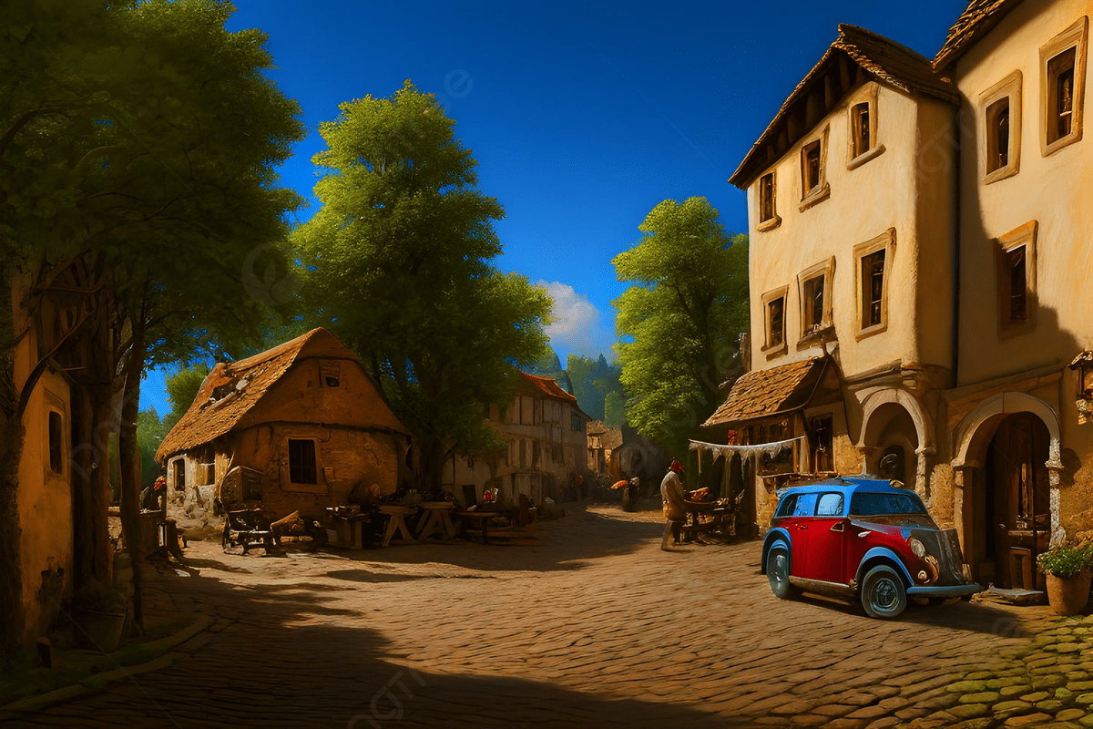 1200x800 European Village Scenery Background Image, HD Picture and Wallpaper For Free Download