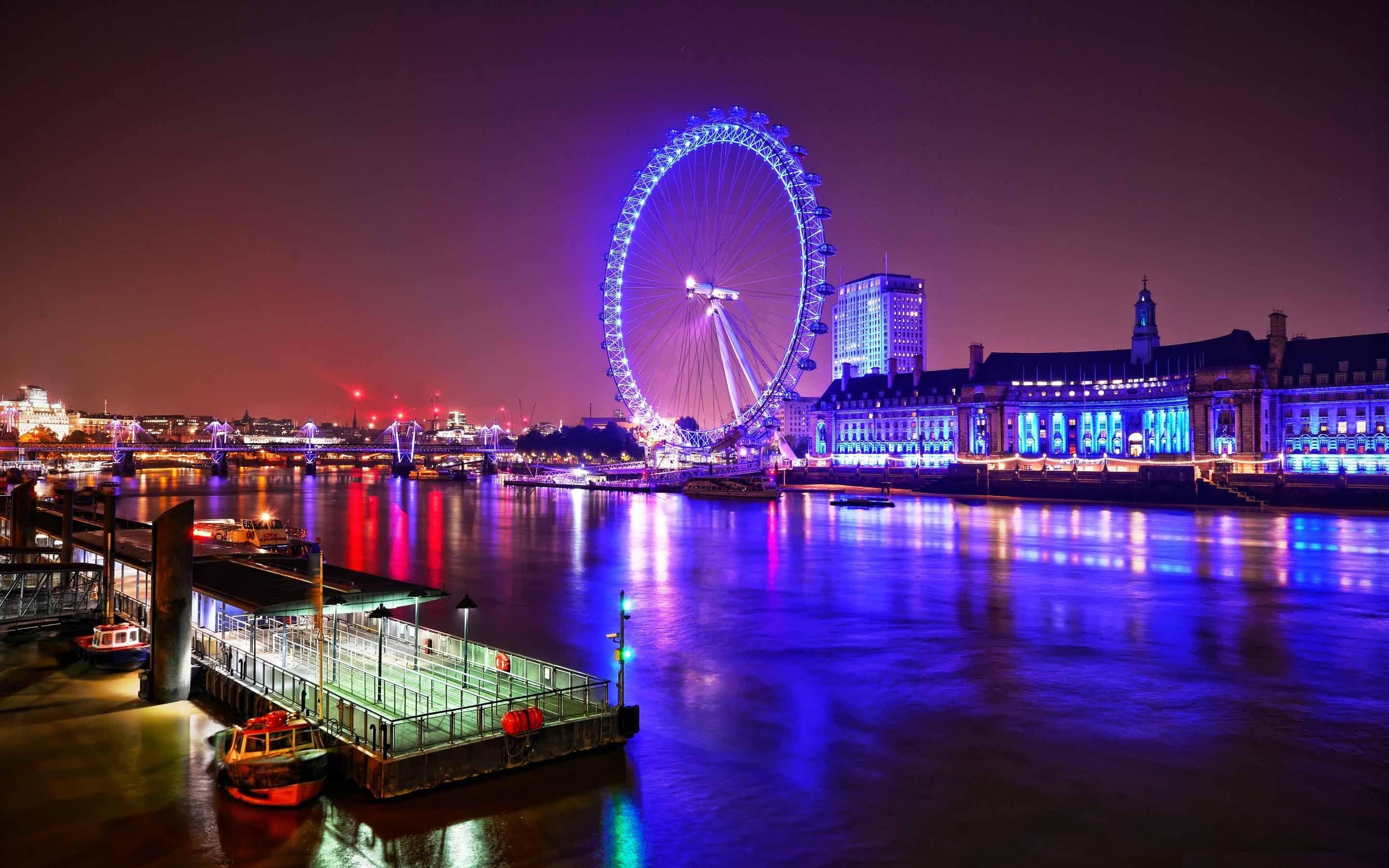 2880x1800 London Eye At Night Mac Wallpaper Download. Free Mac