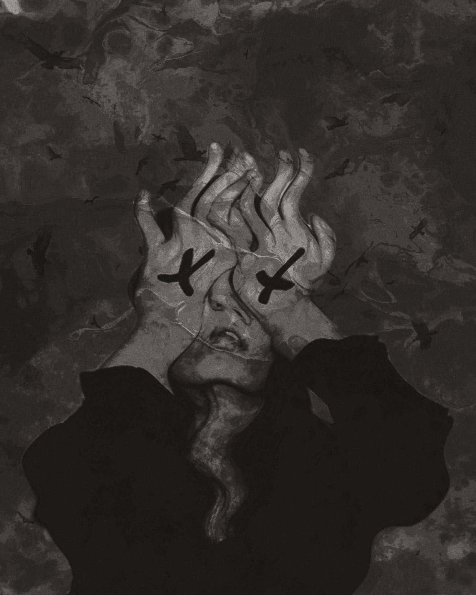 1536x1920 Download X Eyes Depressed PFP Wallpaper