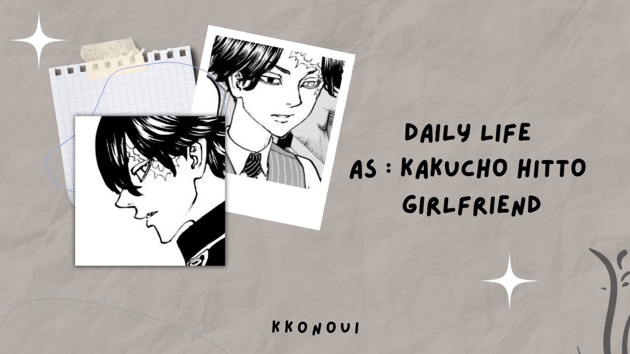2048x1152 nana✫ on X: #kakucho x fem!reader alternative universe