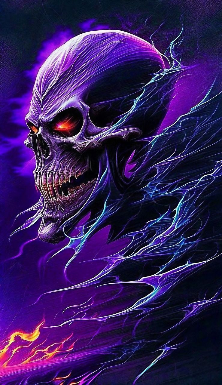 739x1280 Download Skull, Space, Design. Royalty