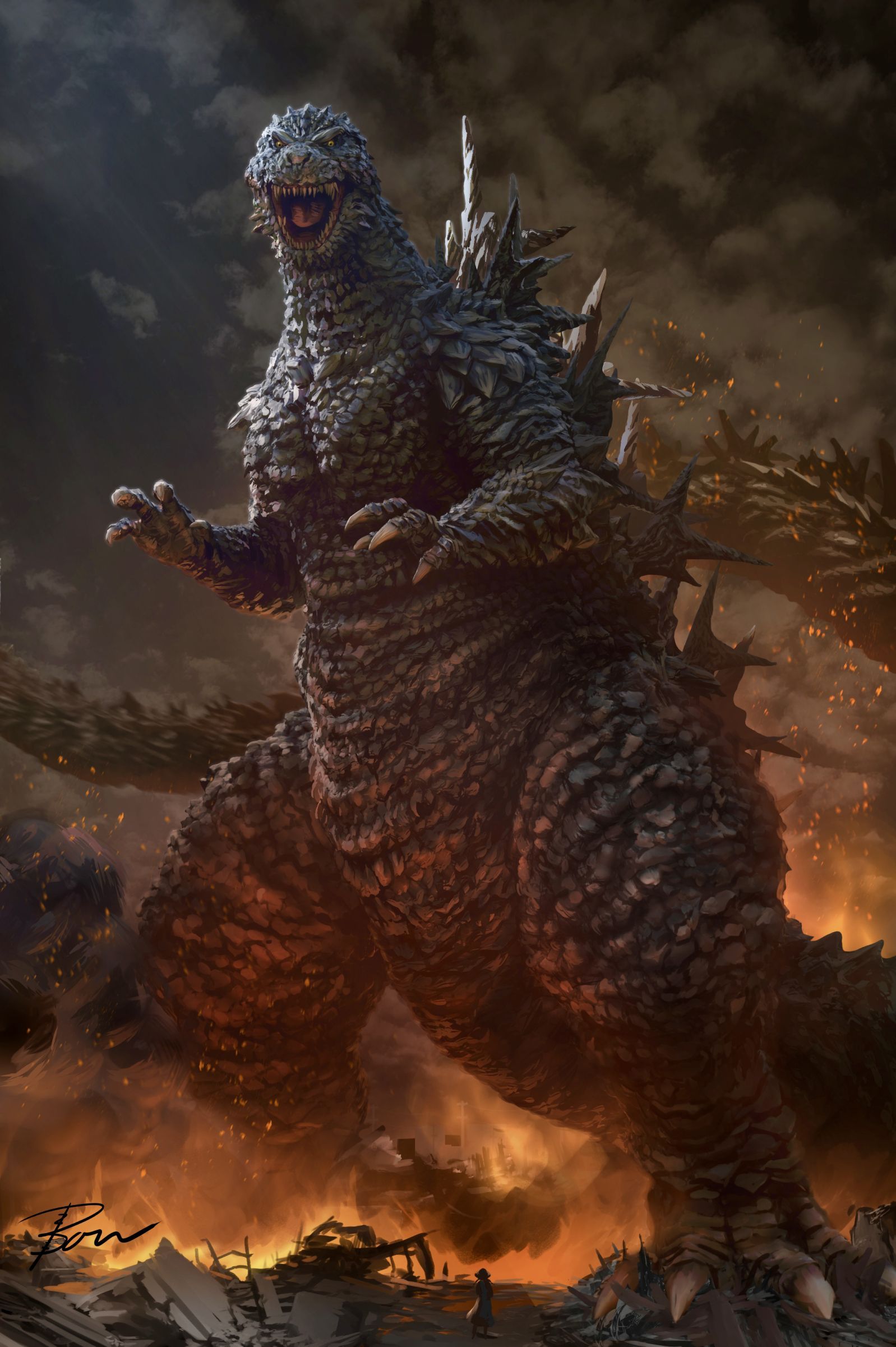 1598x2402 Godzilla minus one