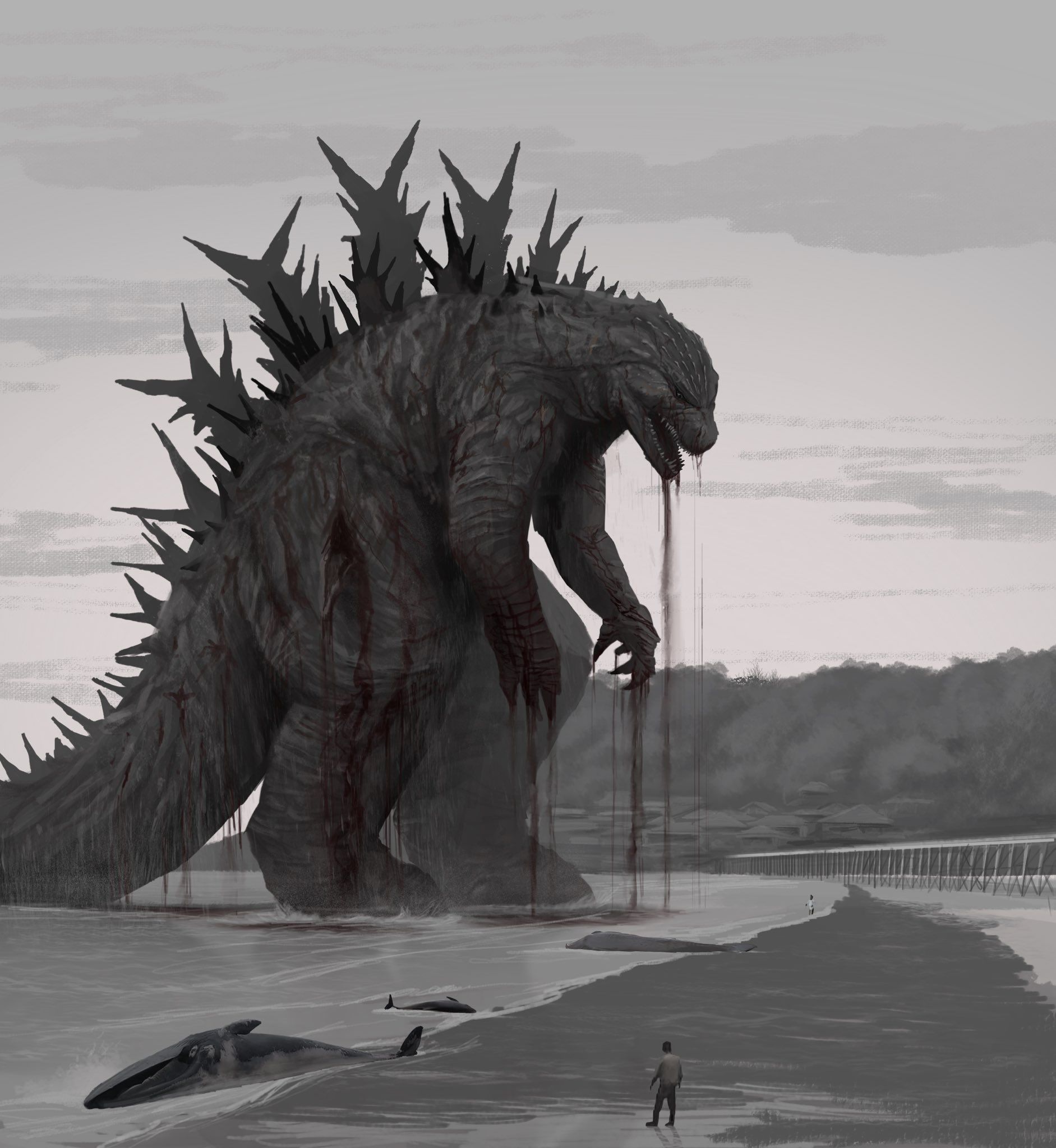 1883x2048 Owen kellen on X: Minus one, refuge point. #godzilla / X