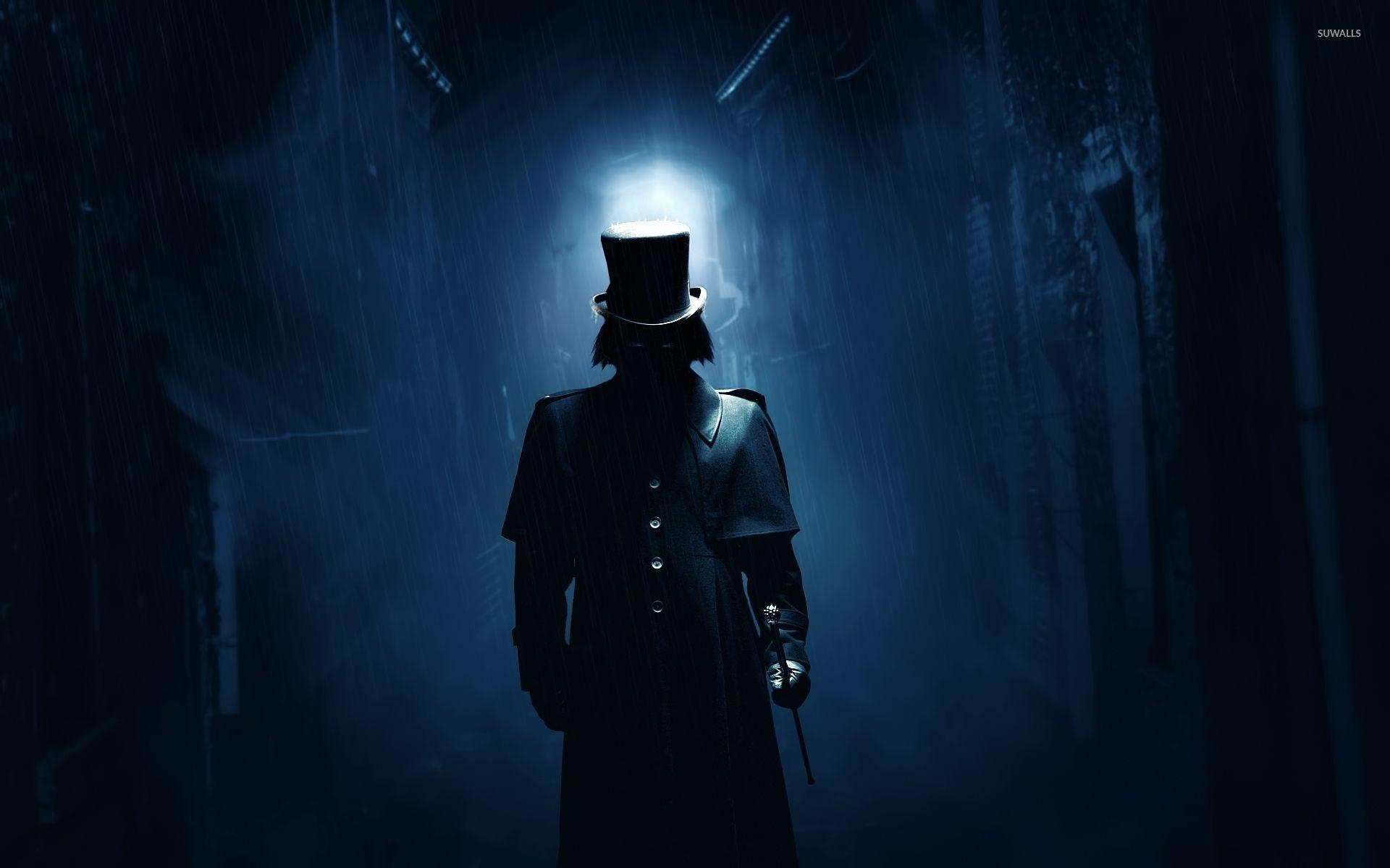 1920x1200 Jack the Ripper on a dark London street wallpaper Art wallpaper
