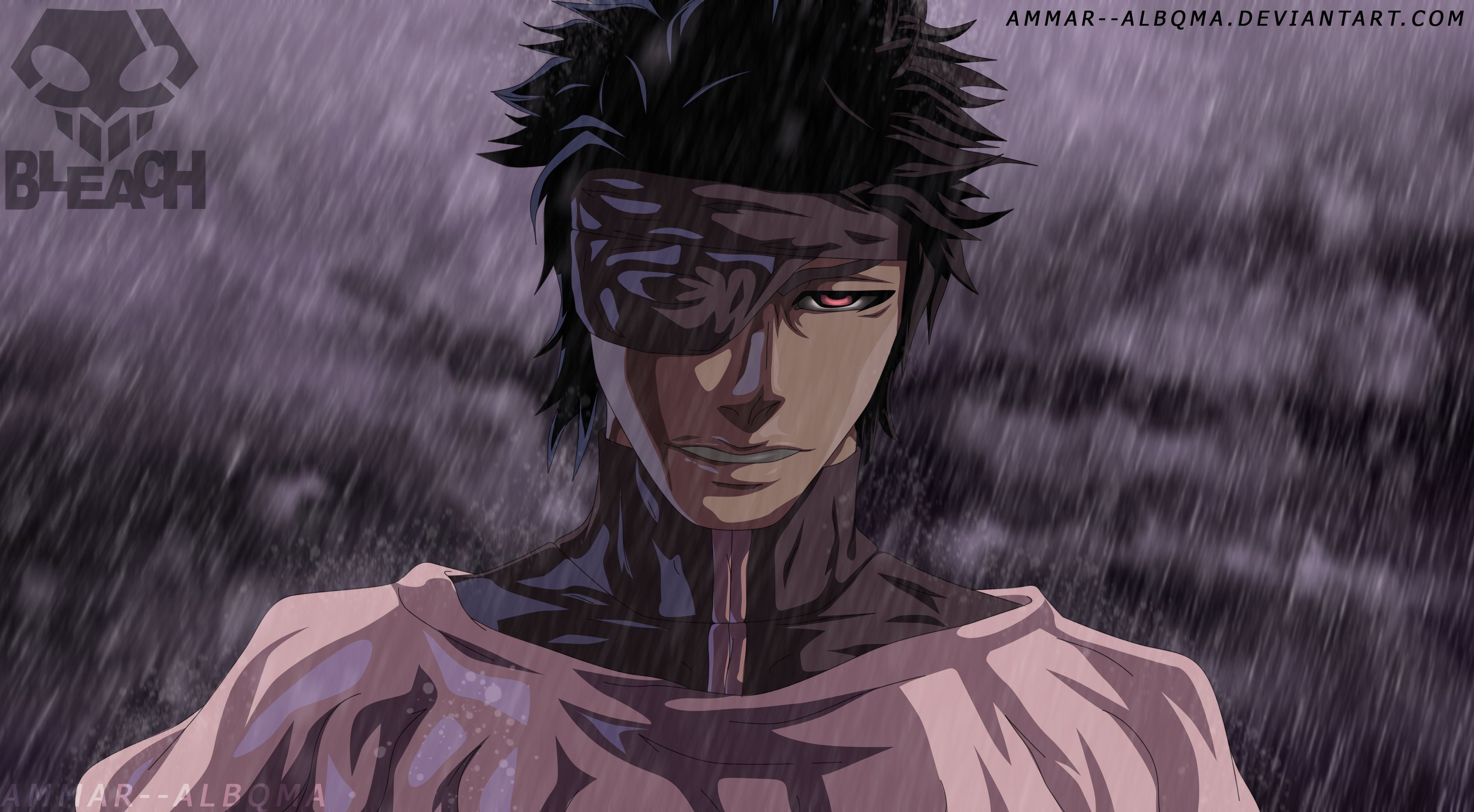 3456x1905 HD desktop wallpaper: Anime, Bleach, Sōsuke Aizen download free picture