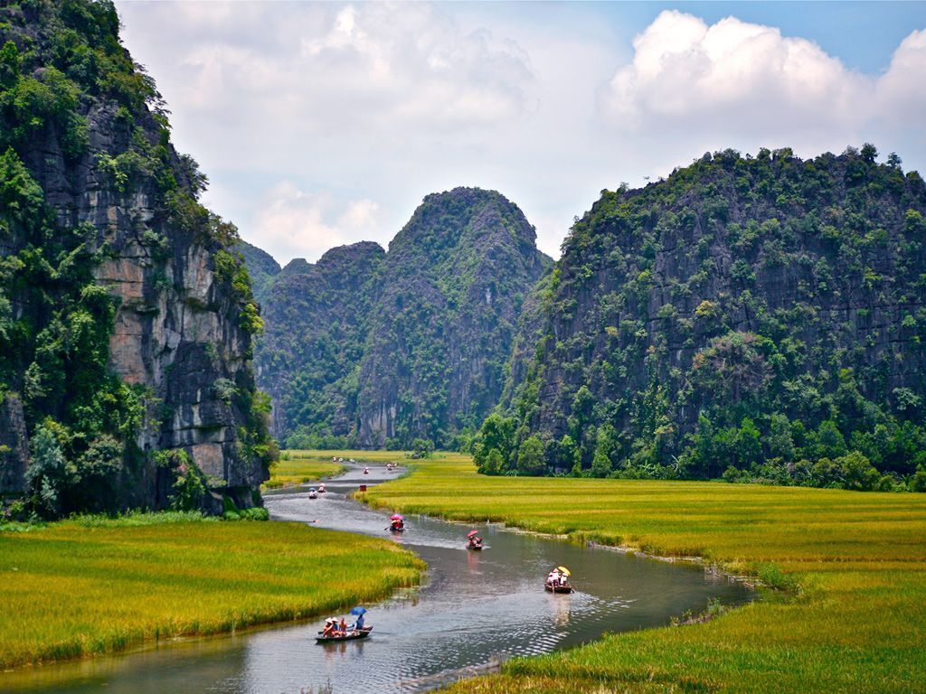 1024x768 Tam Coc in Ninh Binh Inland Halong bay, Tam Coc