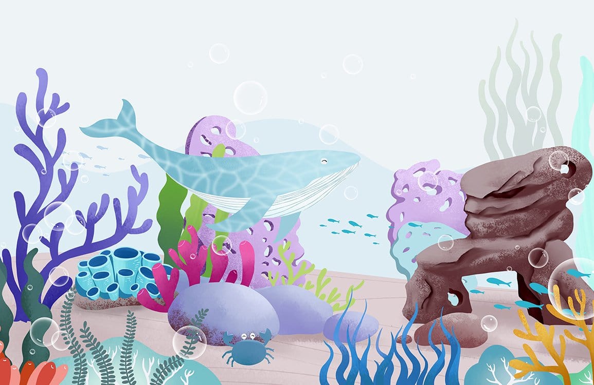 1155x750 Under The Sea Wallpaper Mural. Sea Animal Wallpaper UK