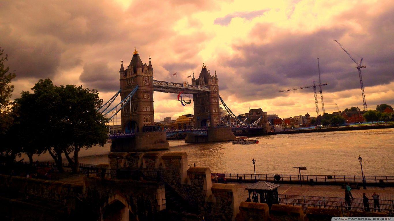 1366x768 Tower Bridge, London ❤ 4K HD Desktop Wallpaper for 4K Ultra
