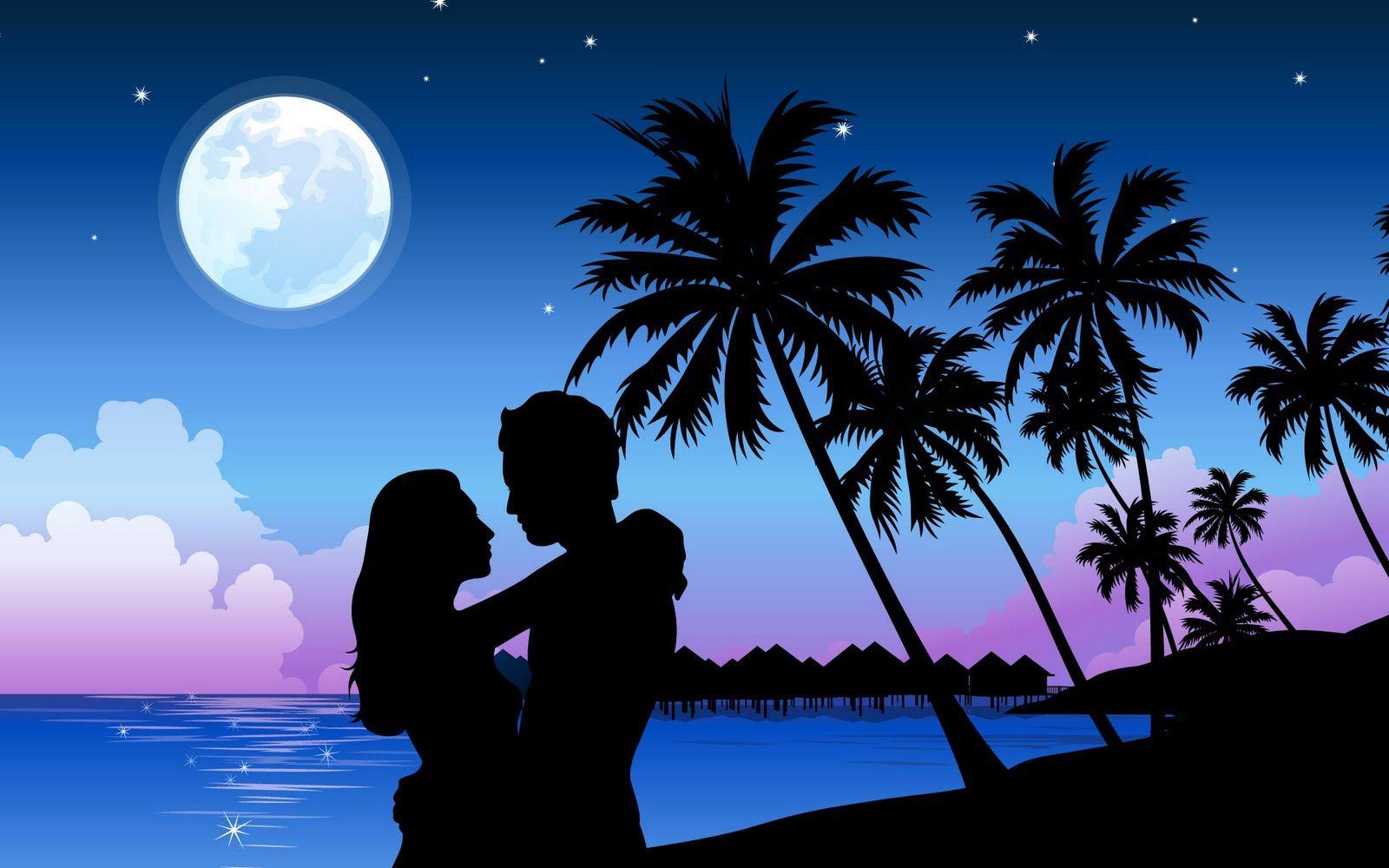1600x1000 Romantic Wallpaper In The Beach Wallpaper