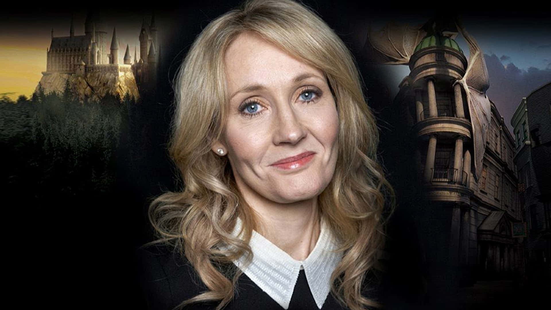 1920x1080 Download J.K. Rowling of a Legendary Author Wallpaper