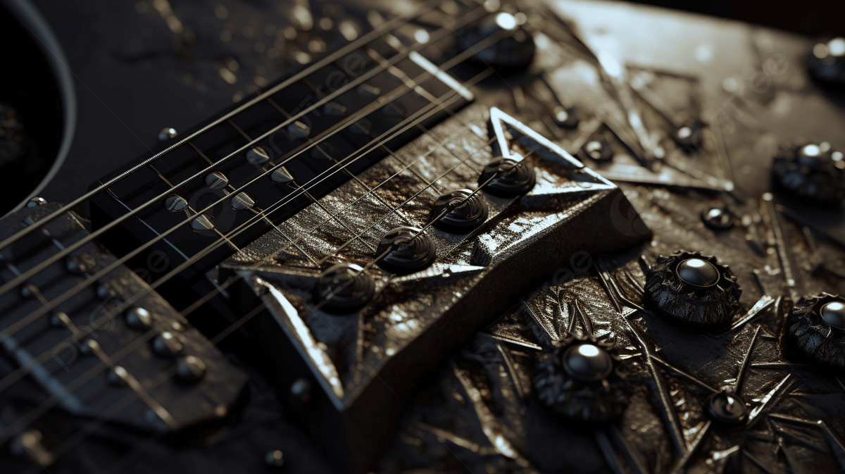 1200x673 Metal Guitar With Two Spikes That Is Lying In A Pile Of Dirt Background, Metalpicture Background Image And Wallpaper for Free Download