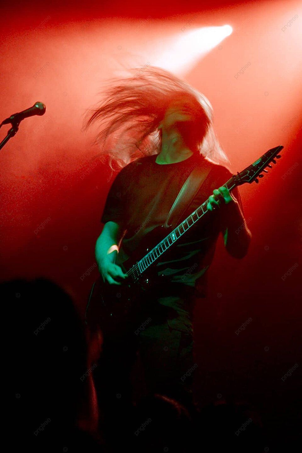 960x1440 Death Metal Artist On Stage Party Rocking Guitar Photo Background And Picture For Free Download