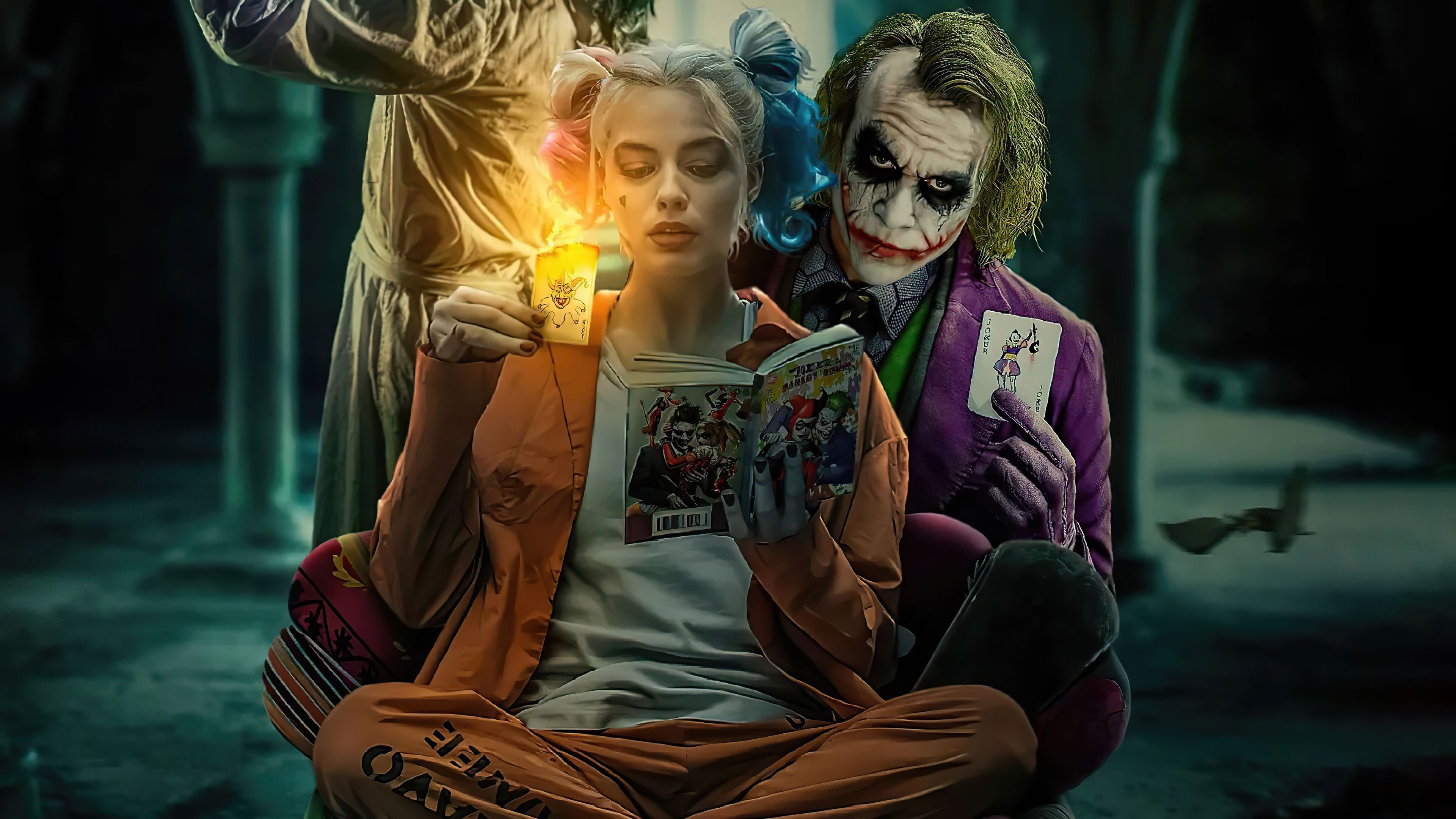 3840x2160 Harley Quinn And Joker Girl 4k Wallpaper, HD Superheroes Wallpaper, 4k Wallpaper, Image, Background, Photos and Picture