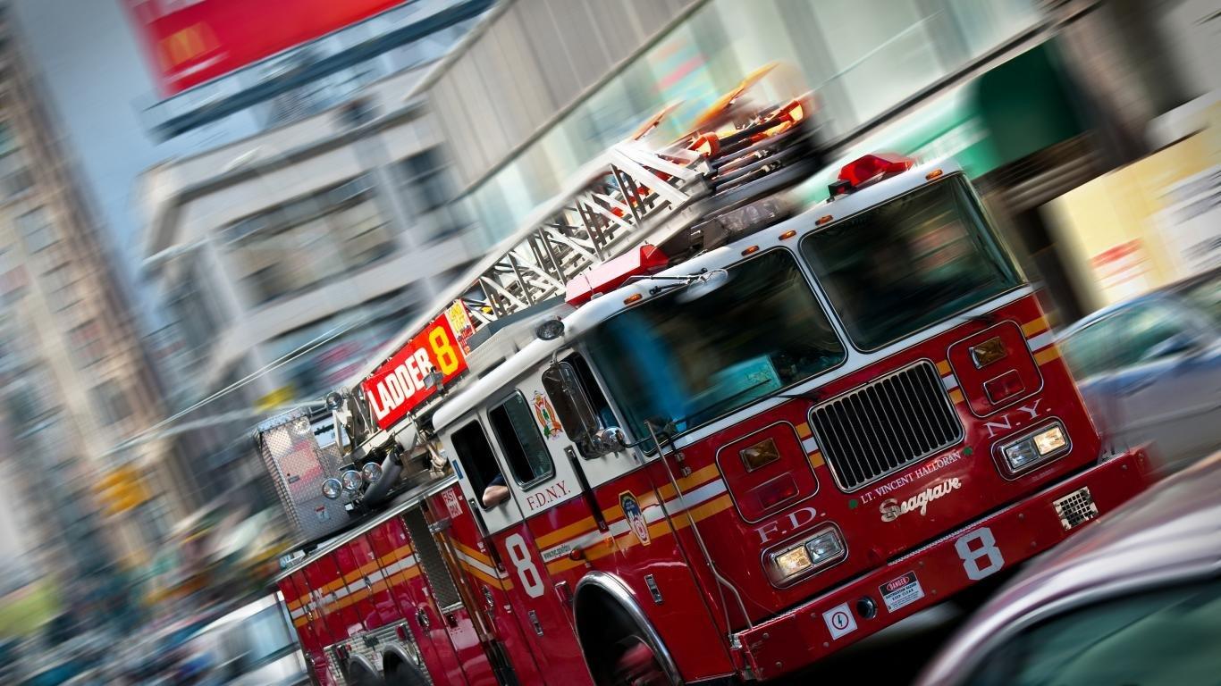 1366x768 Fire Truck wallpaper 1366x768 (laptop) desktop background
