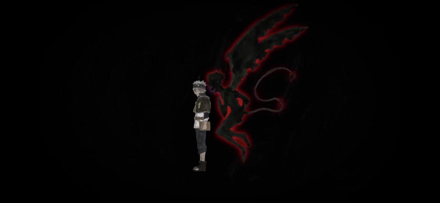1792x828 Black Clover Minimalist Wallpaper