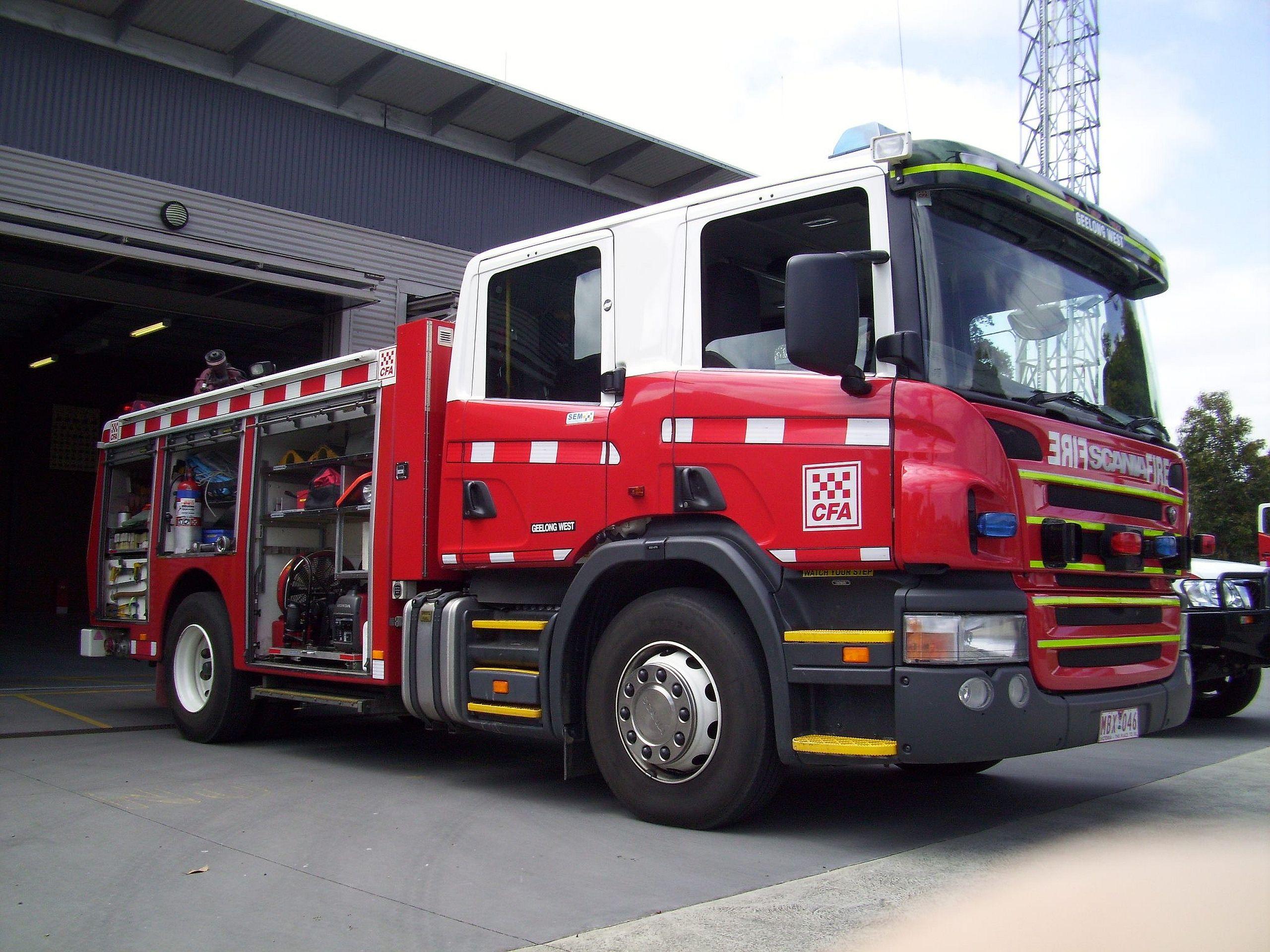2560x1920 Scania Fire Truck HD Wallpaper