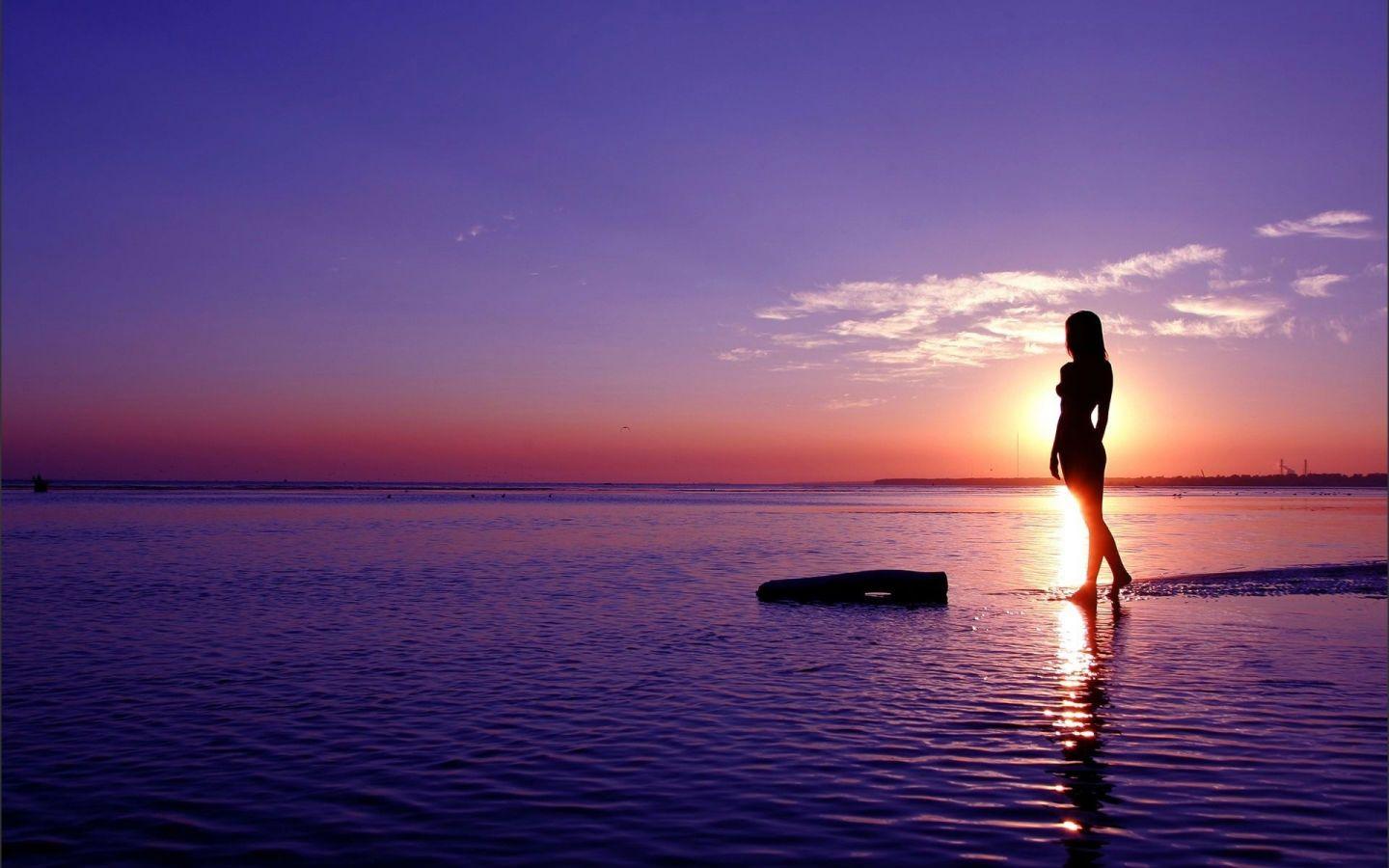 1440x900 Beach Night HD Wallpaper / Star ULTRA HD Textures