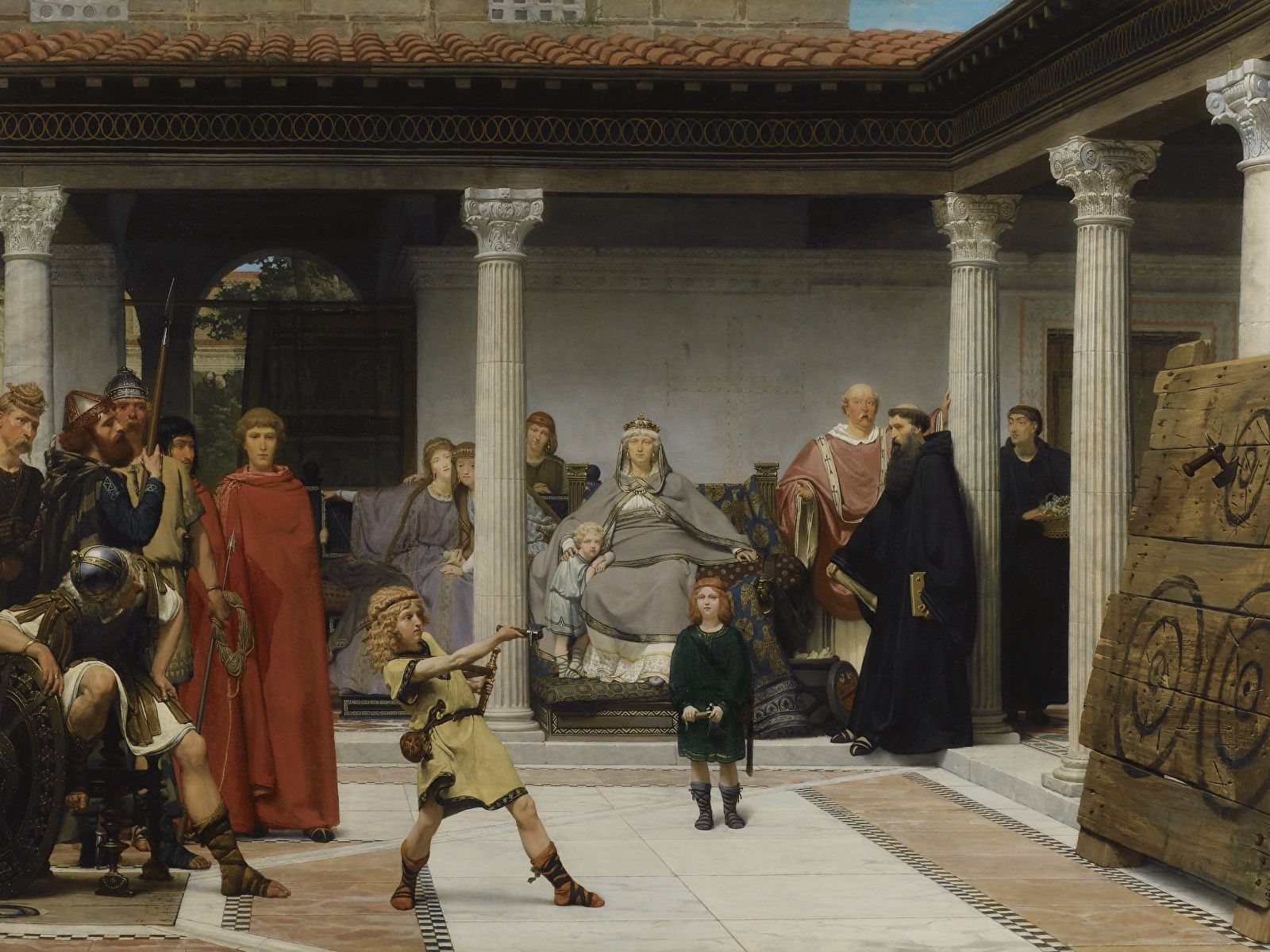 1600x1200 Picture Boys Men Lawrence Alma Tadema, The Education Of 1600x1200