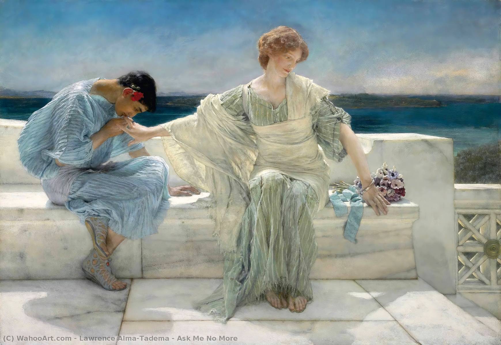 1739x1200 Oil Painting Replica Ask Me No More By Lawrence Alma Tadema. Most Famous