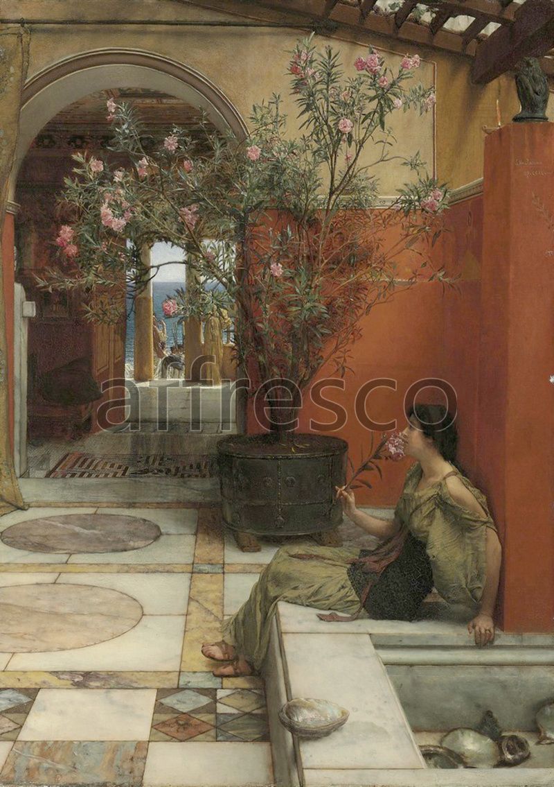 800x1135 Classical antiquity themes. Lawrence Alma Tadema An Oleander