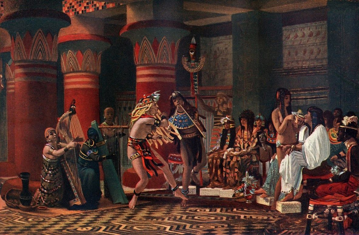1182x773 Pastime in Ancient Egypt by Lawrence Alma Tadema