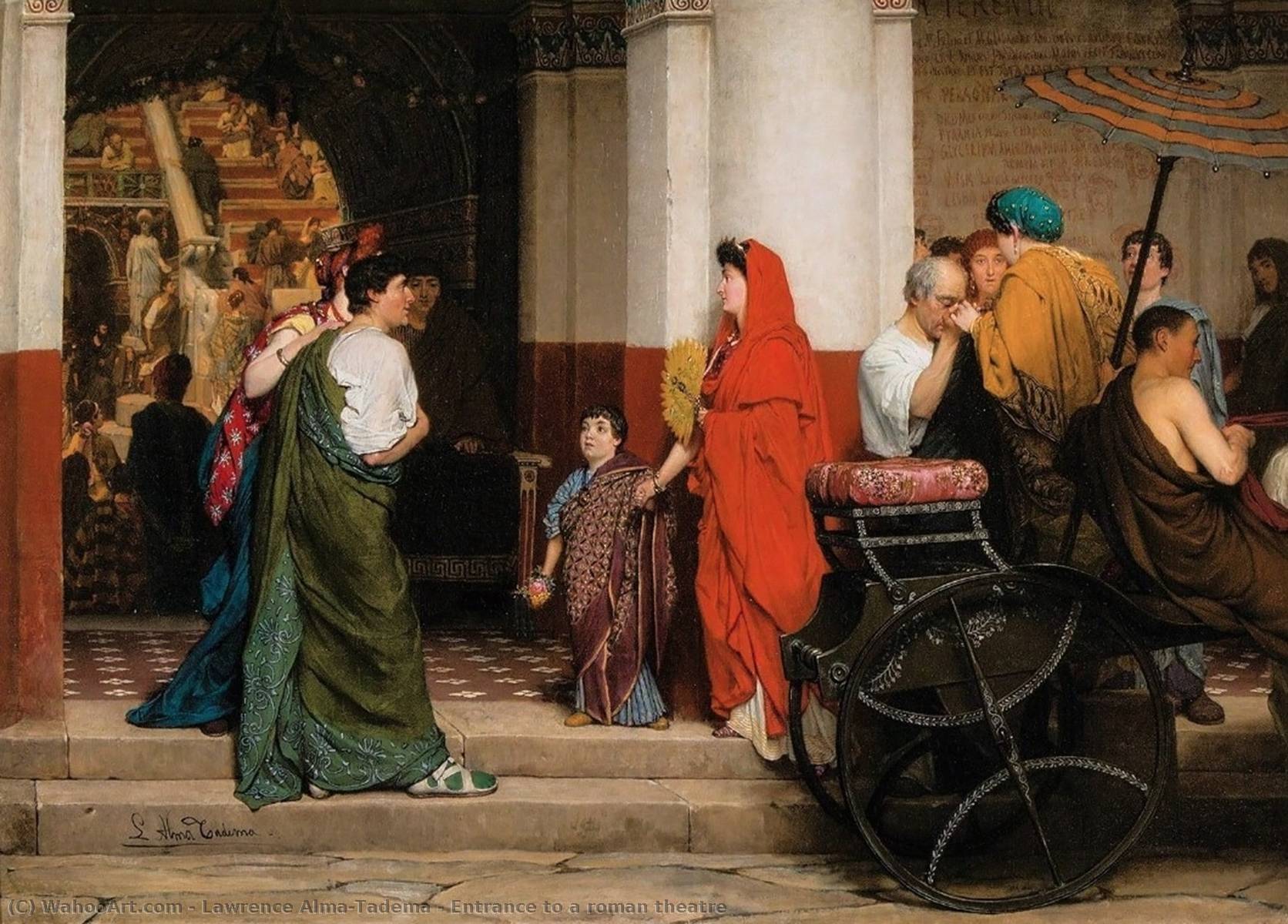 1672x1200 Paintings Reproductions Pop Art Entrance to a roman theatre by Lawrence Alma -Tadema