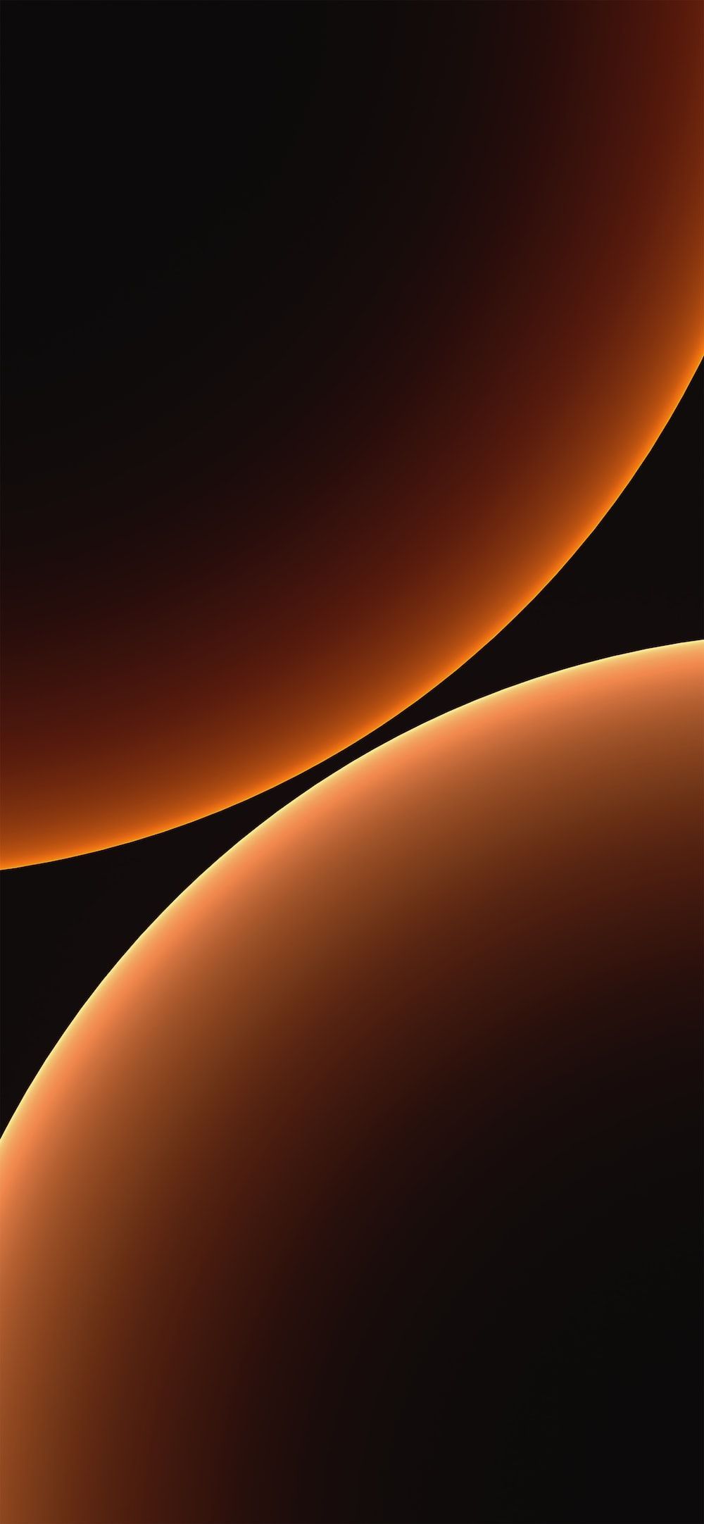 1000x2164 A black and orange background with curves photo